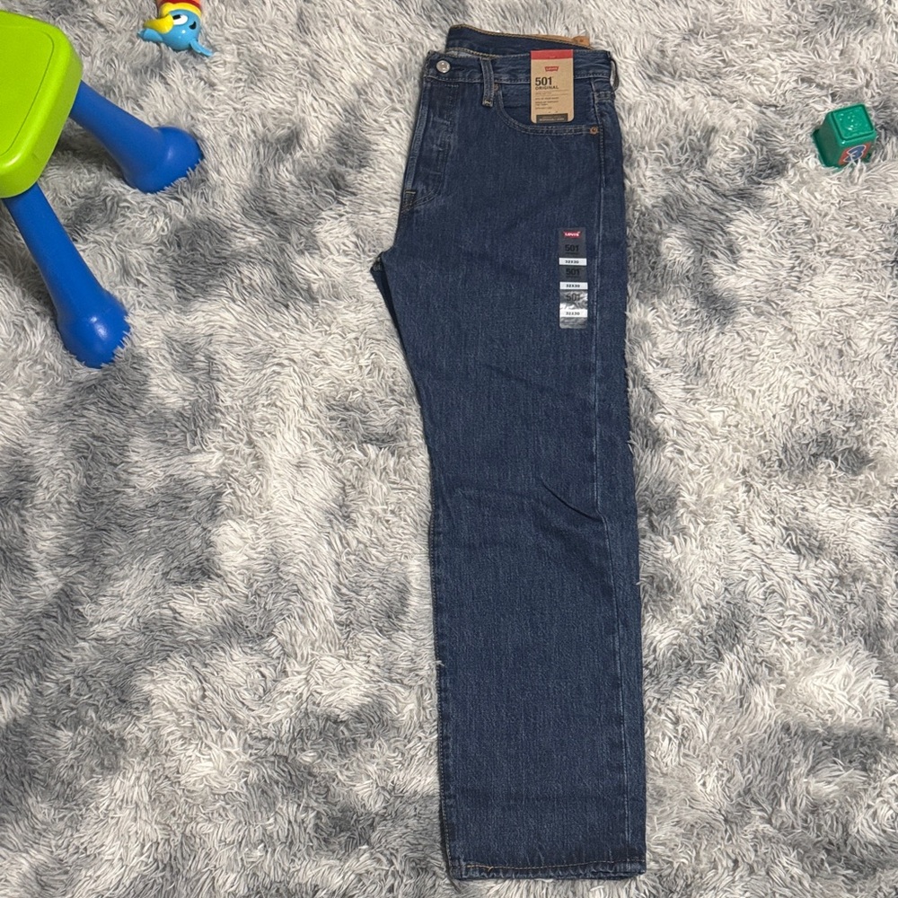 Levi's Men's Straight Jeans in Deep Blue